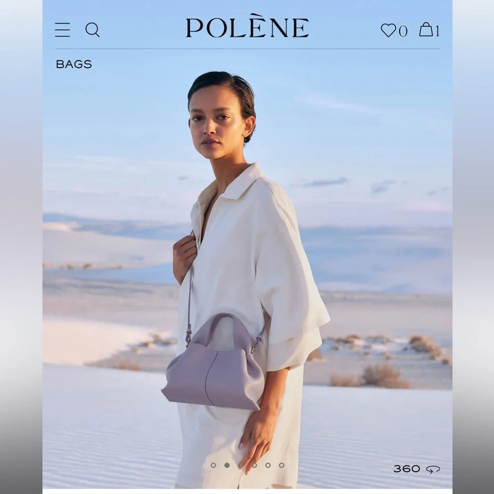 Brand new in box Polene Numero Neuf Mini Mauve - Picture 13 of 17